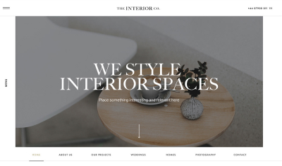 Web-application:  agency Interior Space